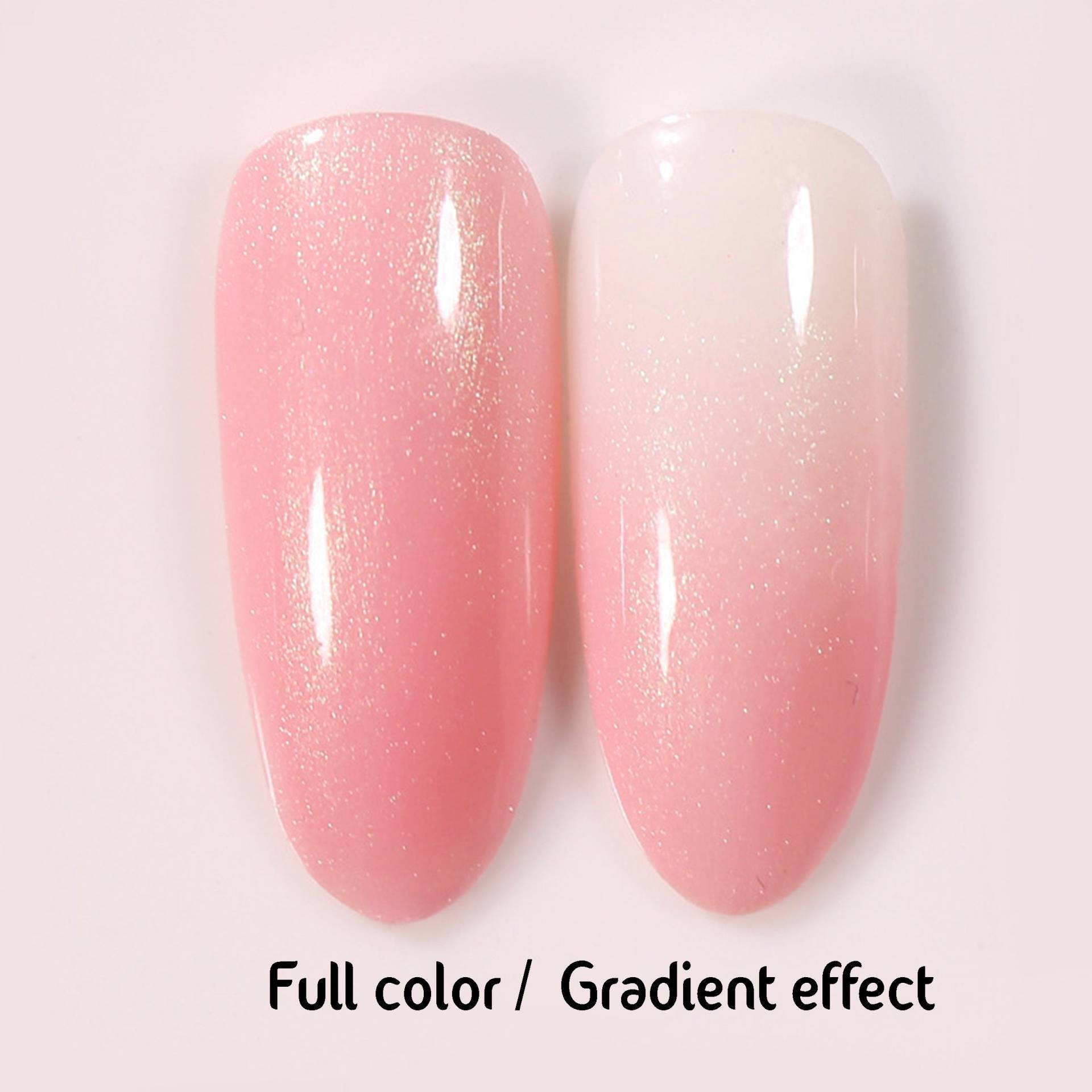 Koralle Flamingo Gel Nagellack 15Ml | Soak-Off Uv/Led Polish Semi-Sheer Pfirsich Pink Jelly Holografisch Mit Grün-Zu-Gold Farbe Sparkle E1-04 von Etsy - NailQueenNYC