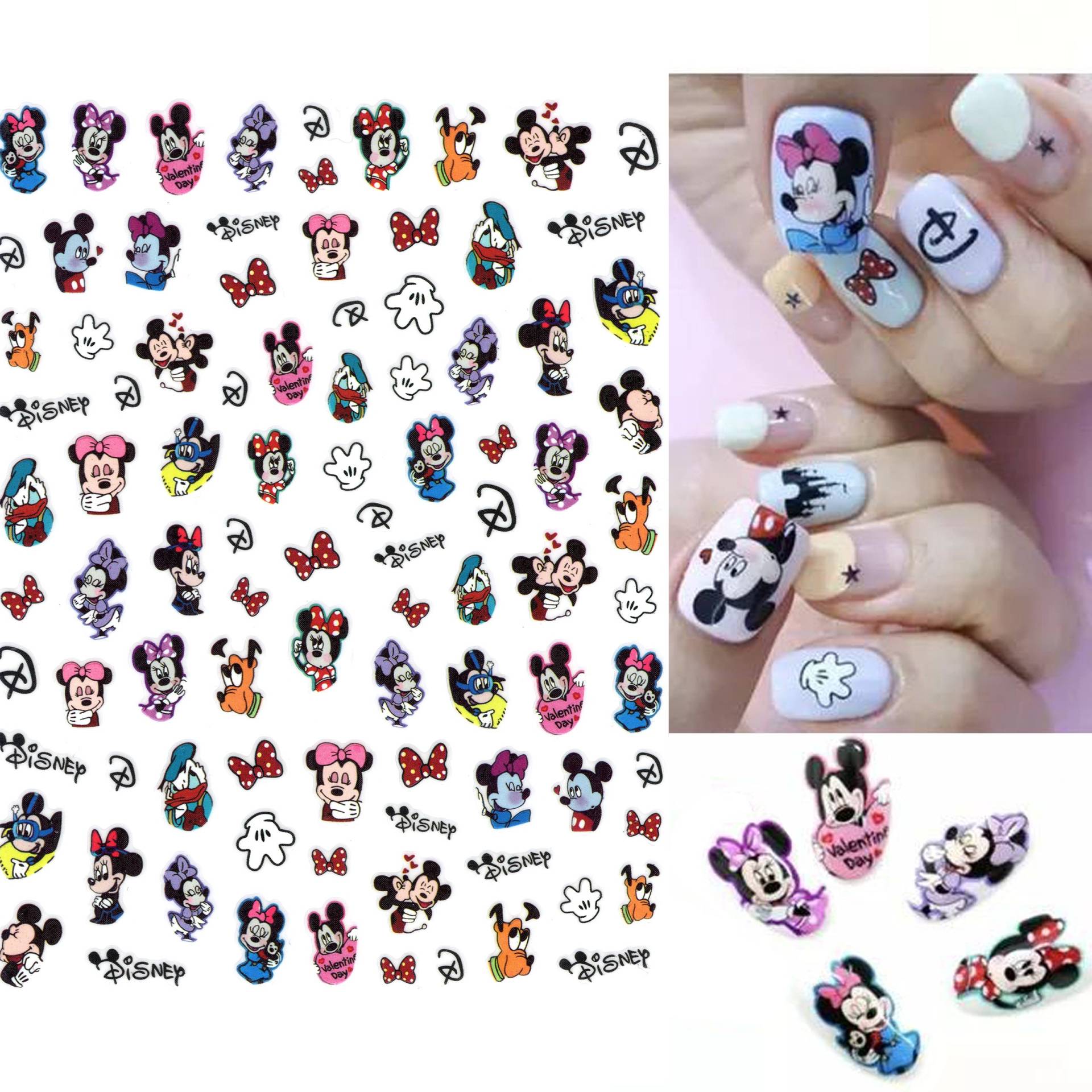 Mickey Minnie Family Nail Art Sticker Mickey Minnie Family Nail Art Sticker von Etsy - NailQueenNYC