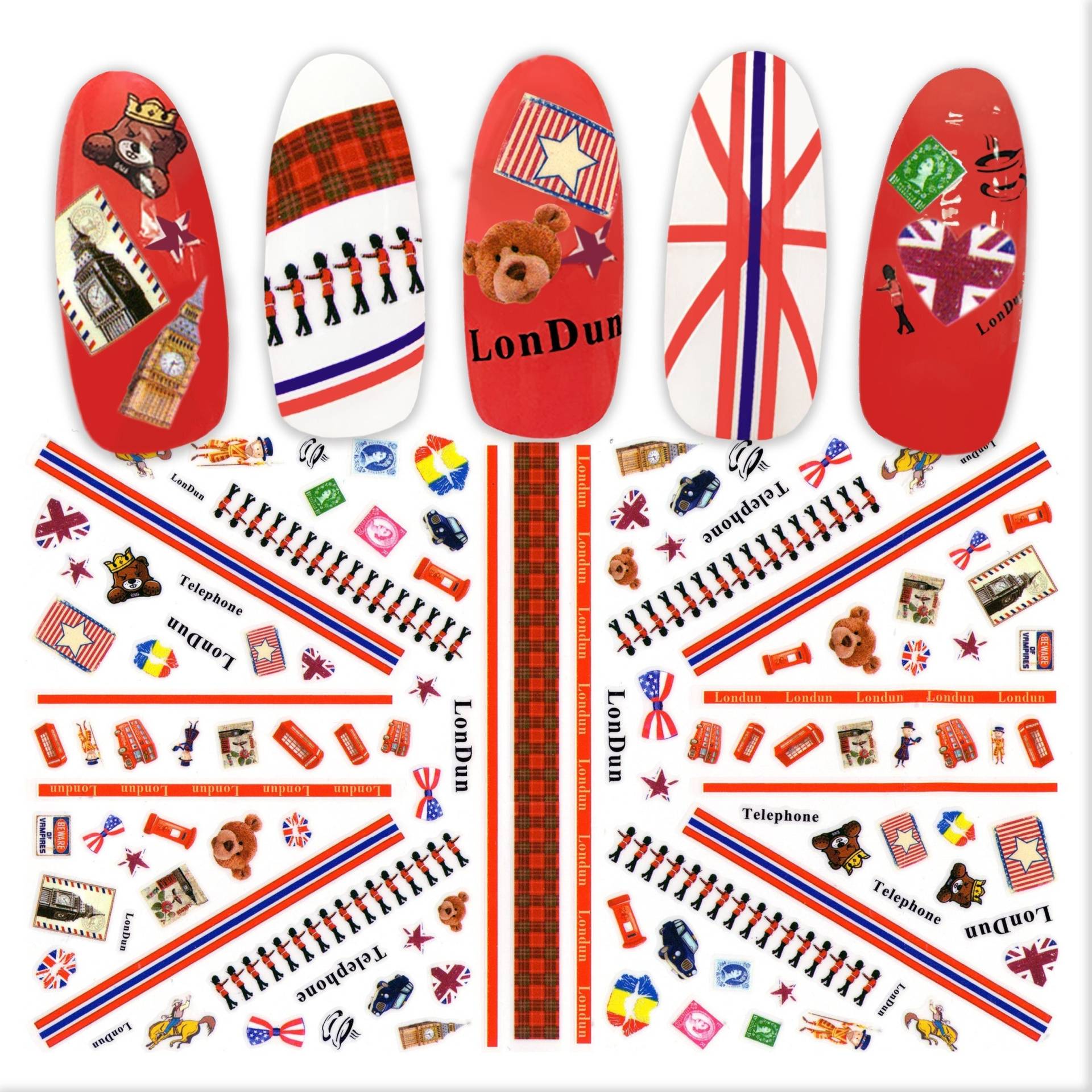 Reisen in England Nail Art Sticker | London Elements Selbstklebende Nagel Abziehbilder Uk Flagge Big Ben Telefonzelle Reisen in England Nail Art Sticker | London Elements Selbstklebende Nagel Abziehbilder Uk Flagge Big Ben Telefonzelle von Etsy - NailQueenNYC