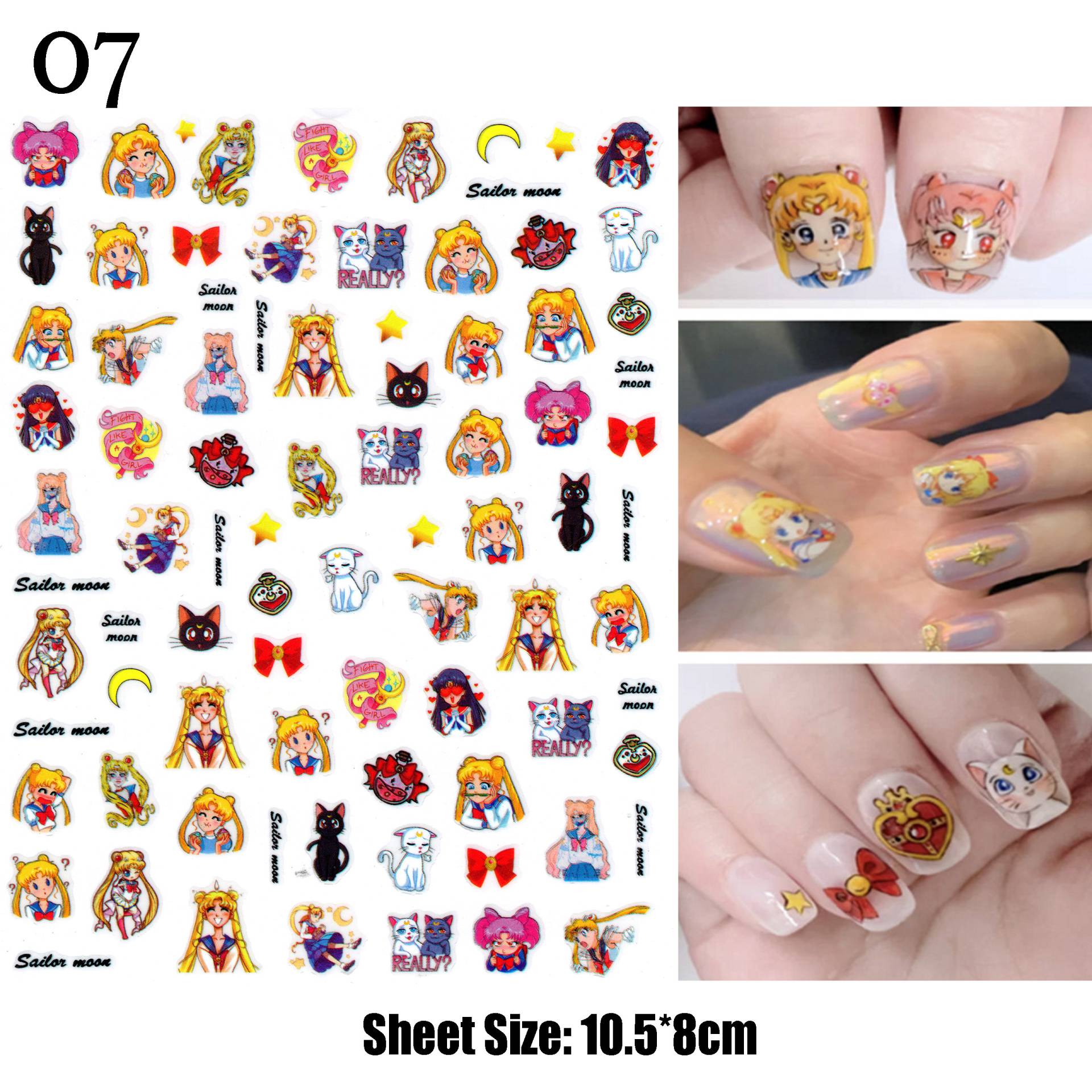 Super Shero Moon Nail Sticker #07 Super Shero Moon Nail Sticker #07 von Etsy - NailQueenNYC