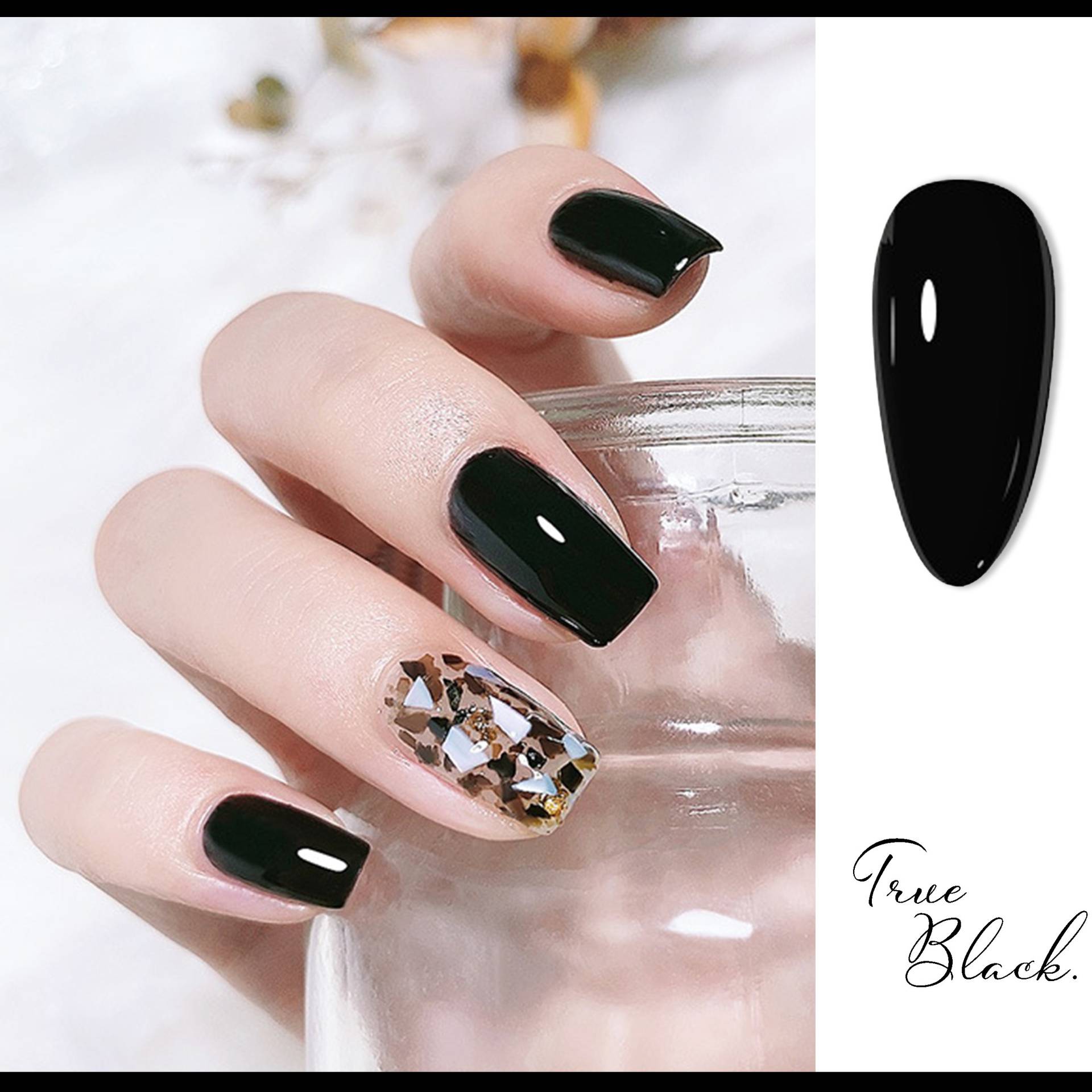 True Black Gel Nagellack 8Ml | Soak Off Uv/Led Gel-Nagellack Mattschwarze, Glänzende Schwarze, Reinschwarze Nägel True Black Gel Nagellack 8Ml | Soak Off Uv/Led Gel-Nagellack Mattschwarze, Glänzende Schwarze, Reinschwarze Nägel von Etsy - NailQueenNYC