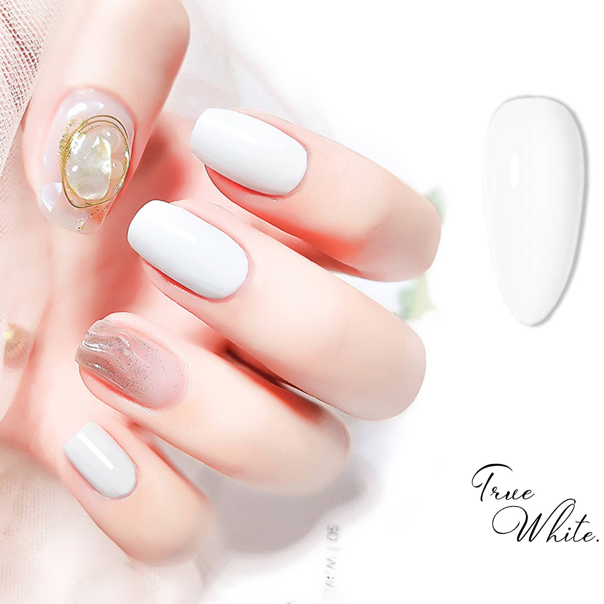 True White Gel Nagellack 8Ml | Soak Off Uv/Led Gel-Nagellack Mattweiße, Glänzende Weiße, Reinweiße Nägel True White Gel Nagellack 8Ml | Soak Off Uv/Led Gel-Nagellack Mattweiße, Glänzende Weiße, Reinweiße Nägel von Etsy - NailQueenNYC