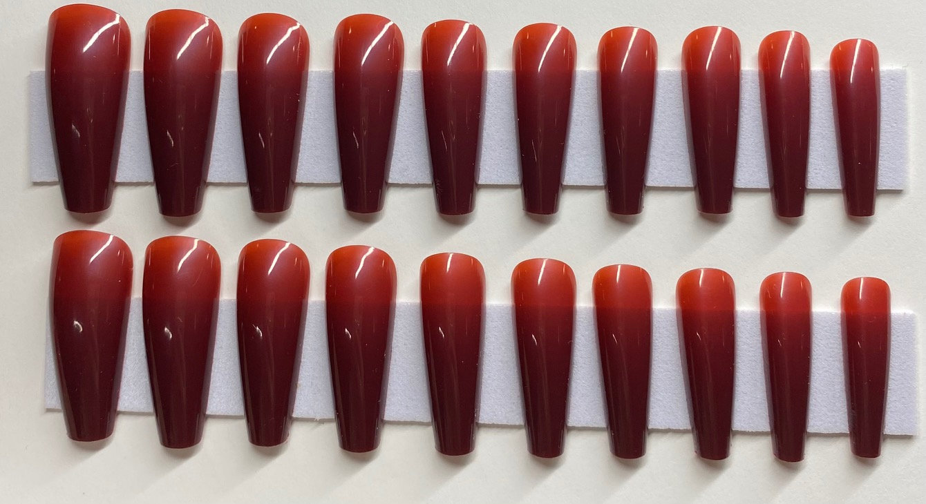 Dunkelrot Xl Coffin Press On Nail Kit Dunkelrot Xl Coffin Press On Nail Kit von Etsy - NailditbyTara