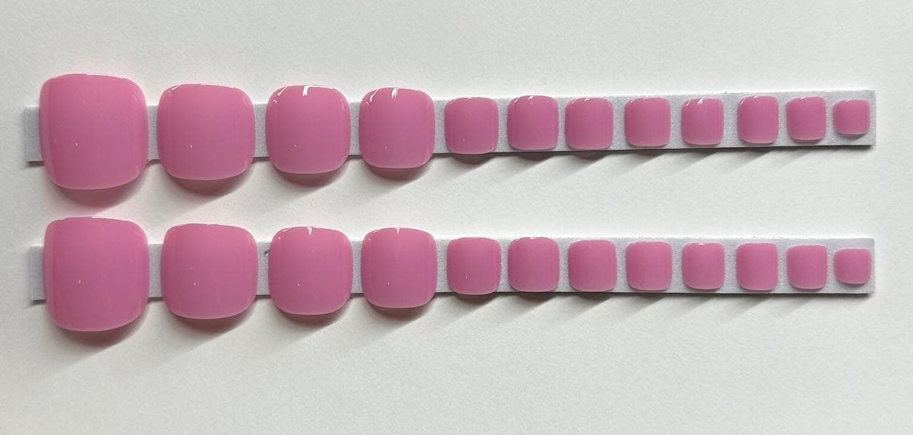 Hellrosa Drücken Sie Auf Den Zehennagel von Etsy - NailditbyTara