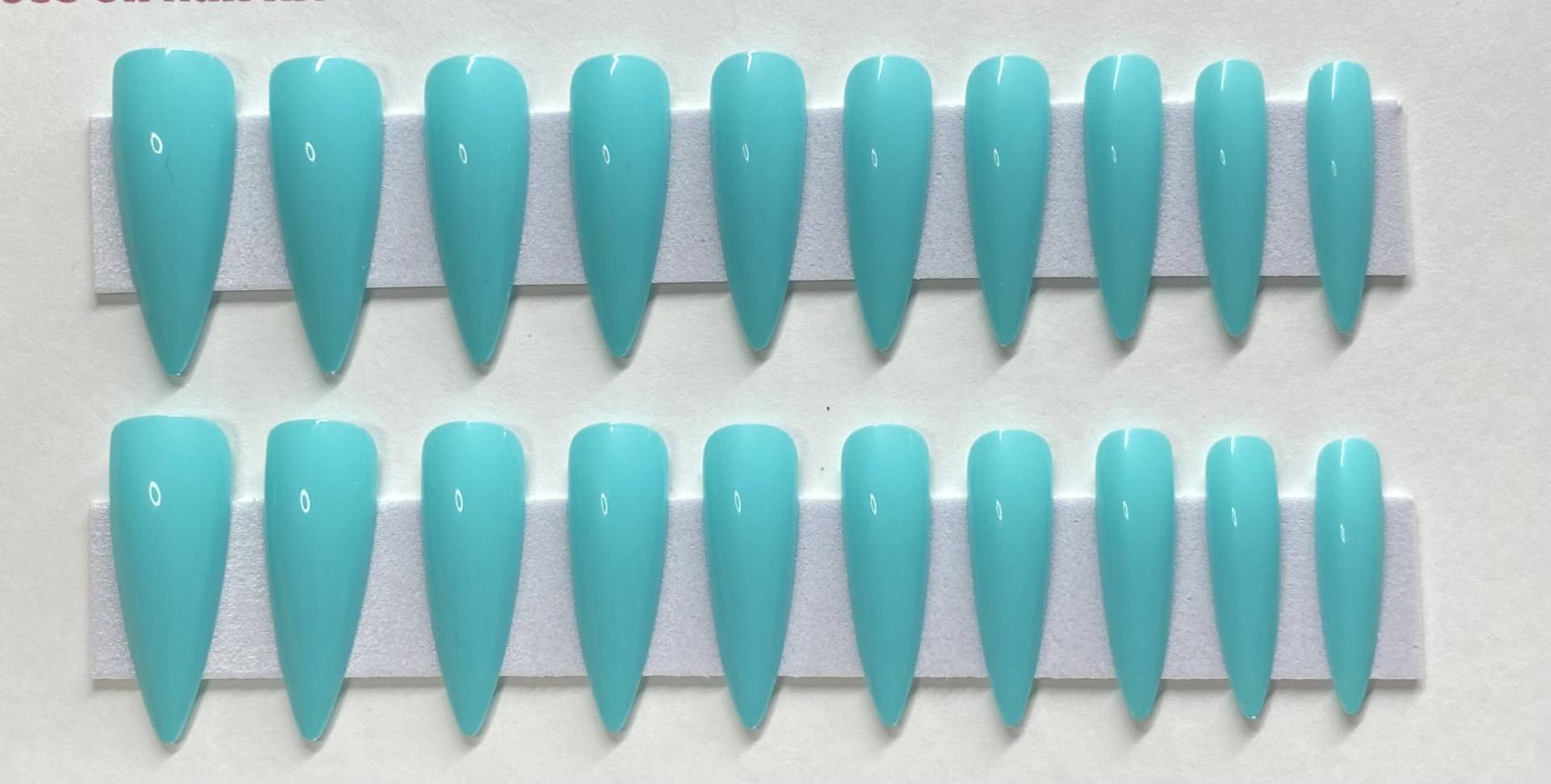 Türkis, Hellblau Xlong Stiletto Press On Nail Kit Türkis, Hellblau Xlong Stiletto Press On Nail Kit von Etsy - NailditbyTara