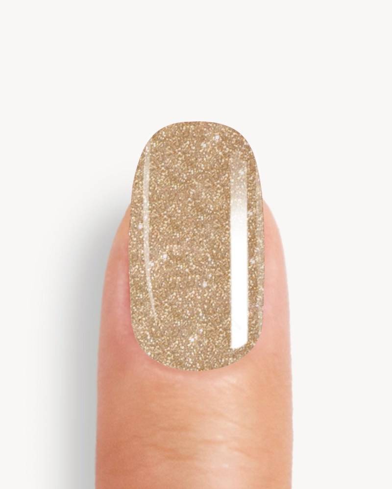 Shiny Gold Uv Gel Strips von Etsy - Nailful