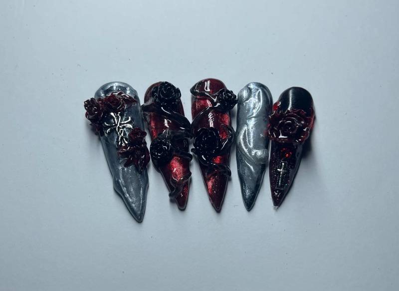 Handgefertigte Benutzerdefinierte Polygel Press On Nails Langlebige Nagelsets Handgefertigte Benutzerdefinierte Polygel Press On Nails Langlebige Nagelsets von Etsy - NailsbyEty