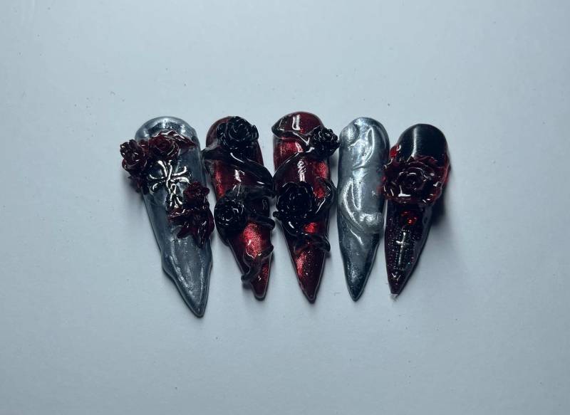 Handgefertigte Benutzerdefinierte Press-On-Nägel Wiederverwendbar, Mehrere Formen, Polygel, Saisonale Sets, Halloween, Weihnachten, Ostern, Sommer Handgefertigte Benutzerdefinierte Press-On-Nägel Wiederverwendbar, Mehrere Formen, Polygel, Saisonale Sets, Halloween, Weihnachten, Ostern, Sommer von Etsy - NailsbyEty