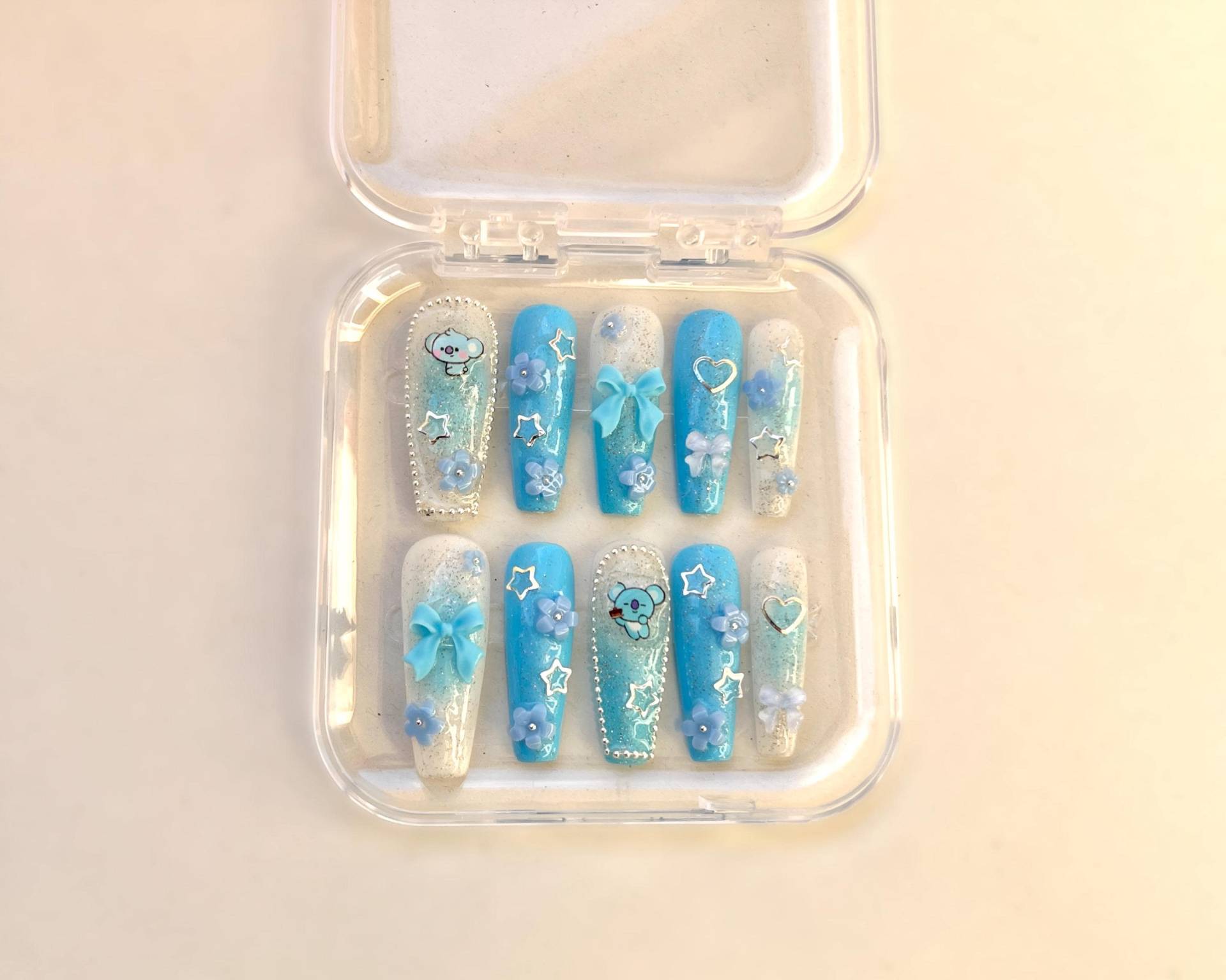 Bts Bt21 Koya | Rm Themed Press On Nails Kim Namjoon von Etsy - Nailzessa