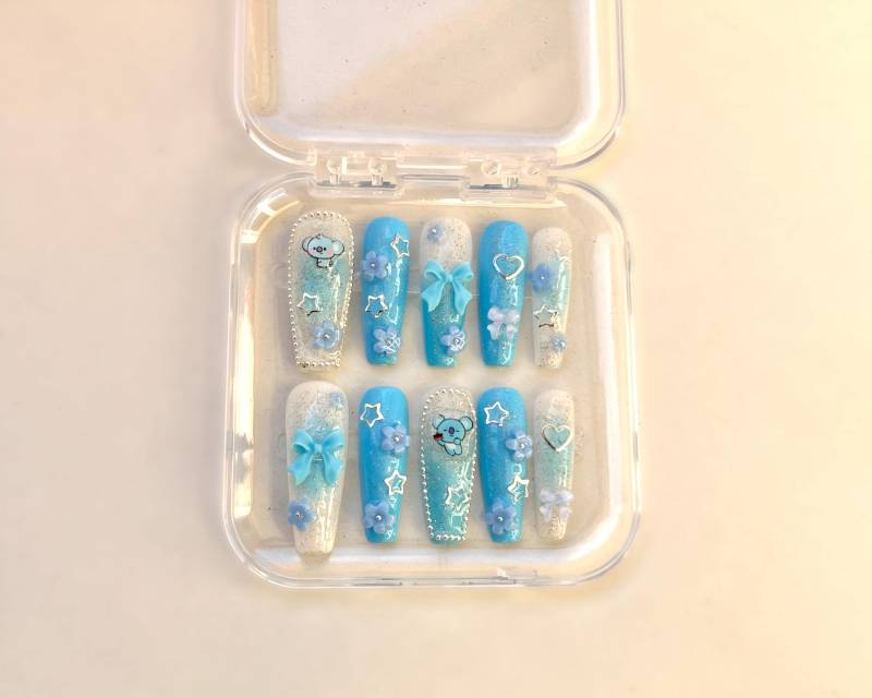 Bts Bt21 Koya | Rm Themed Press On Nails Kim Namjoon von Etsy - Nailzessa