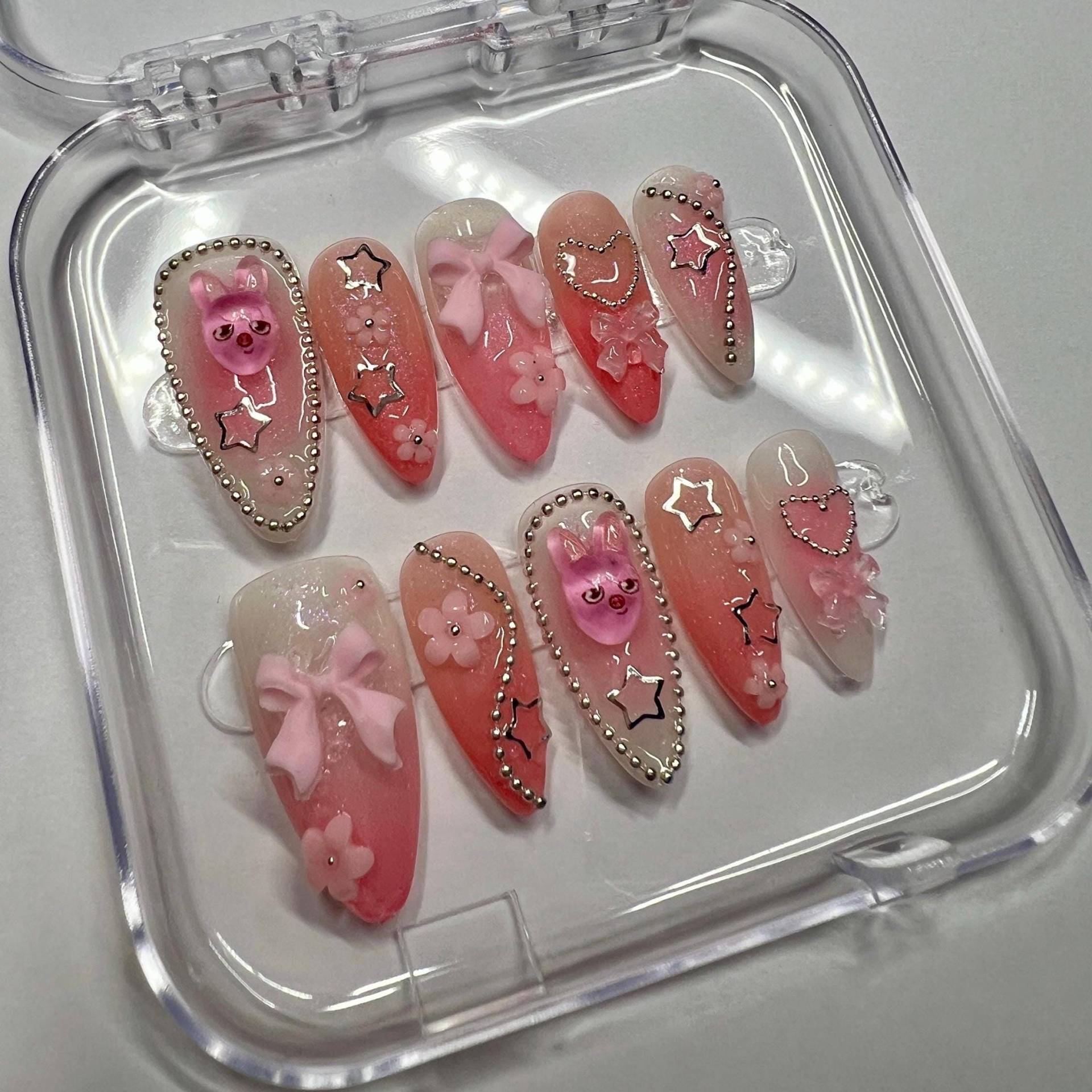 stray Kids Dwaekki Mixed Press On Nails - Skzoo Skz Seo Changbin Kpop Press Nails stray Kids Dwaekki Mixed Press On Nails - Skzoo Skz Seo Changbin Kpop Press Nails von Etsy - Nailzessa