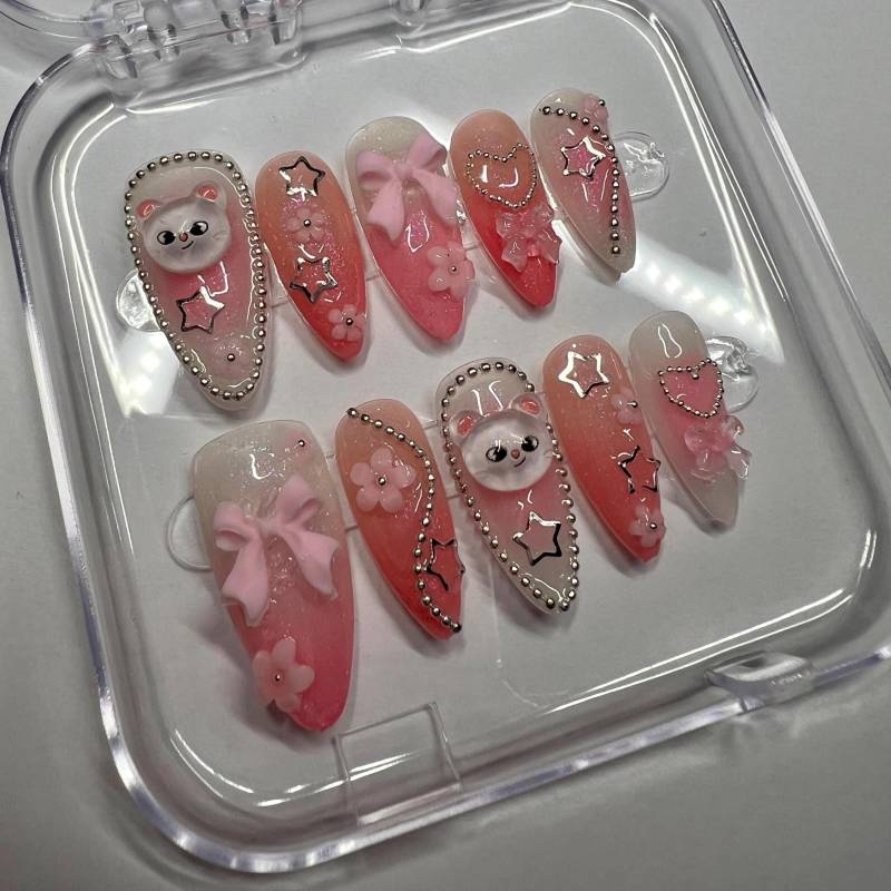 stray Kids Jiniret Mixed Press On Nails - Skzoo Skz Hyunjin Kpop Press Nails von Etsy - Nailzessa