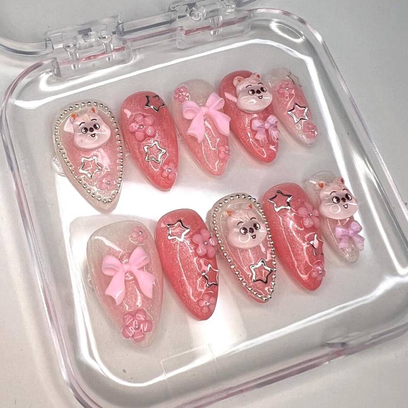 stray Kids Quokka Mixed Press On Nails - Skzoo Skz Han Jisung Kpop Press Nails von Etsy - Nailzessa