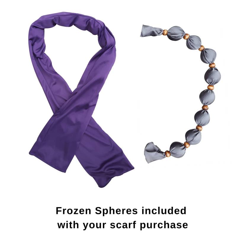 Schlag Hitzewallungen Mit Stil Nano-Ice Cooling Halskette Im Schal-Stil - Lila Kühlungskugeln Inklusive Schlag Hitzewallungen Mit Stil Nano-Ice Cooling Halskette Im Schal-Stil - Lila Kühlungskugeln Inklusive von Etsy - NanoIceCooling