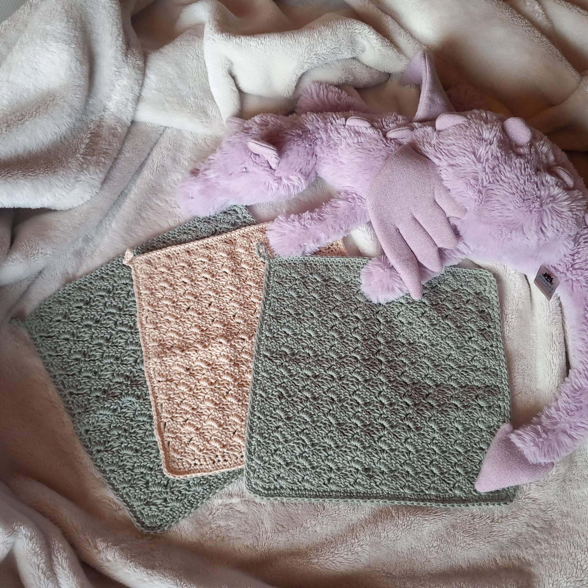 Waschlappen Aus Bambusgarn Nachhaltig Und Weich - Handgemacht- Baby Familie- Set von Etsy - NaschDesigns