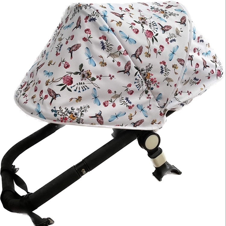 Bugaboo Fuchs/ Kameleon/Luchs Büffel Eselsdach, Sonnendach Kapuze Blumen Und Vögel Bugaboo Fuchs/ Kameleon/Luchs Büffel Eselsdach, Sonnendach Kapuze Blumen Und Vögel von Etsy - NatShopCZ