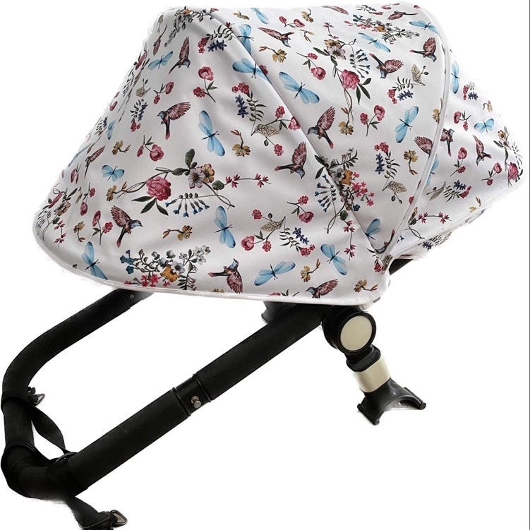 Bugaboo Fuchs/ Kameleon/Luchs Büffel Eselsdach, Sonnendach Kapuze Blumen Und Vögel Bugaboo Fuchs/ Kameleon/Luchs Büffel Eselsdach, Sonnendach Kapuze Blumen Und Vögel von Etsy - NatShopCZ