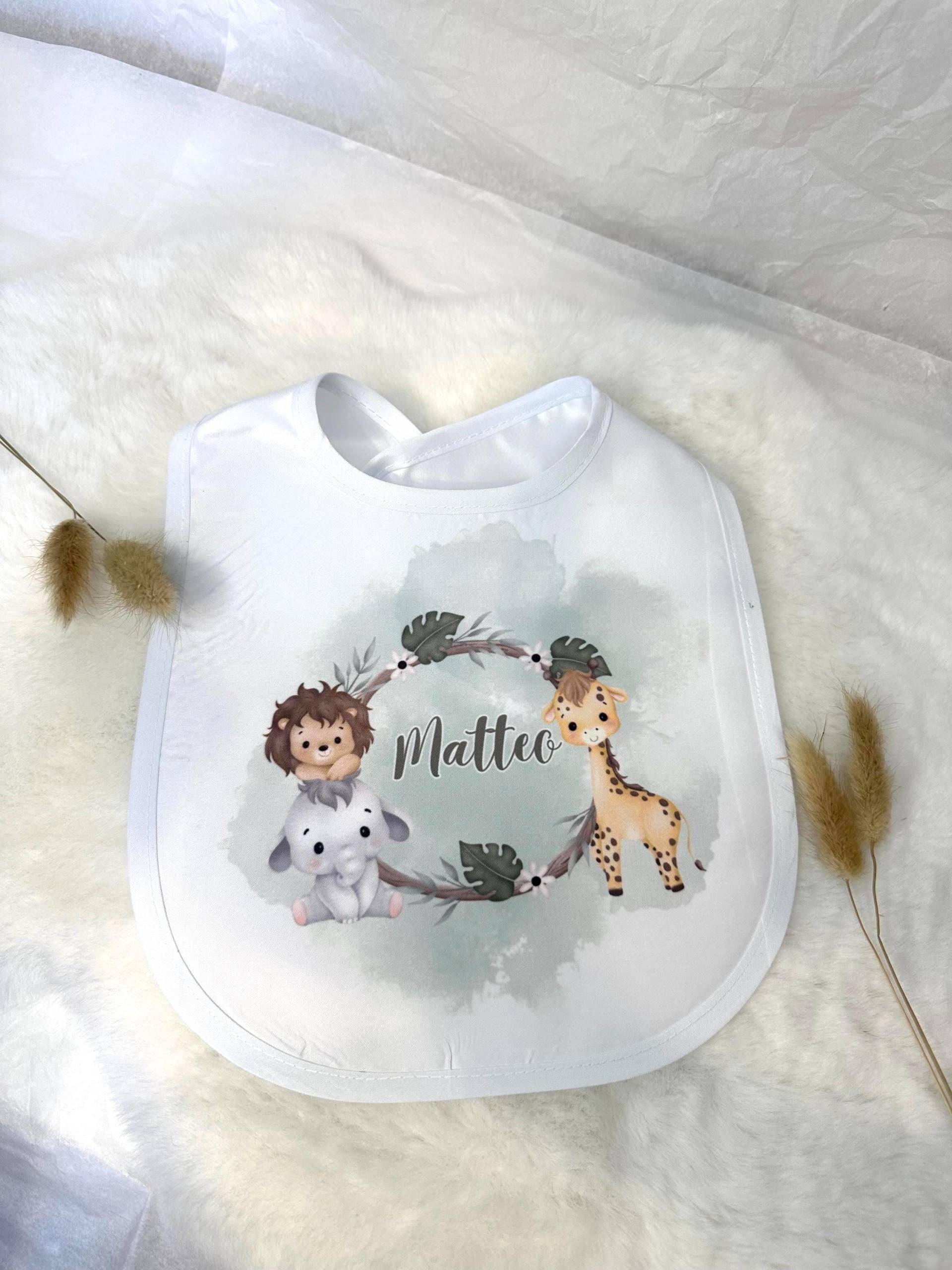 Personalisiertes Lätzchen Für Babys Mit Tieren, Geschenkidee Zur Geburt, Geburtstag, Weihnachten von Etsy - NathaliesBastelbude