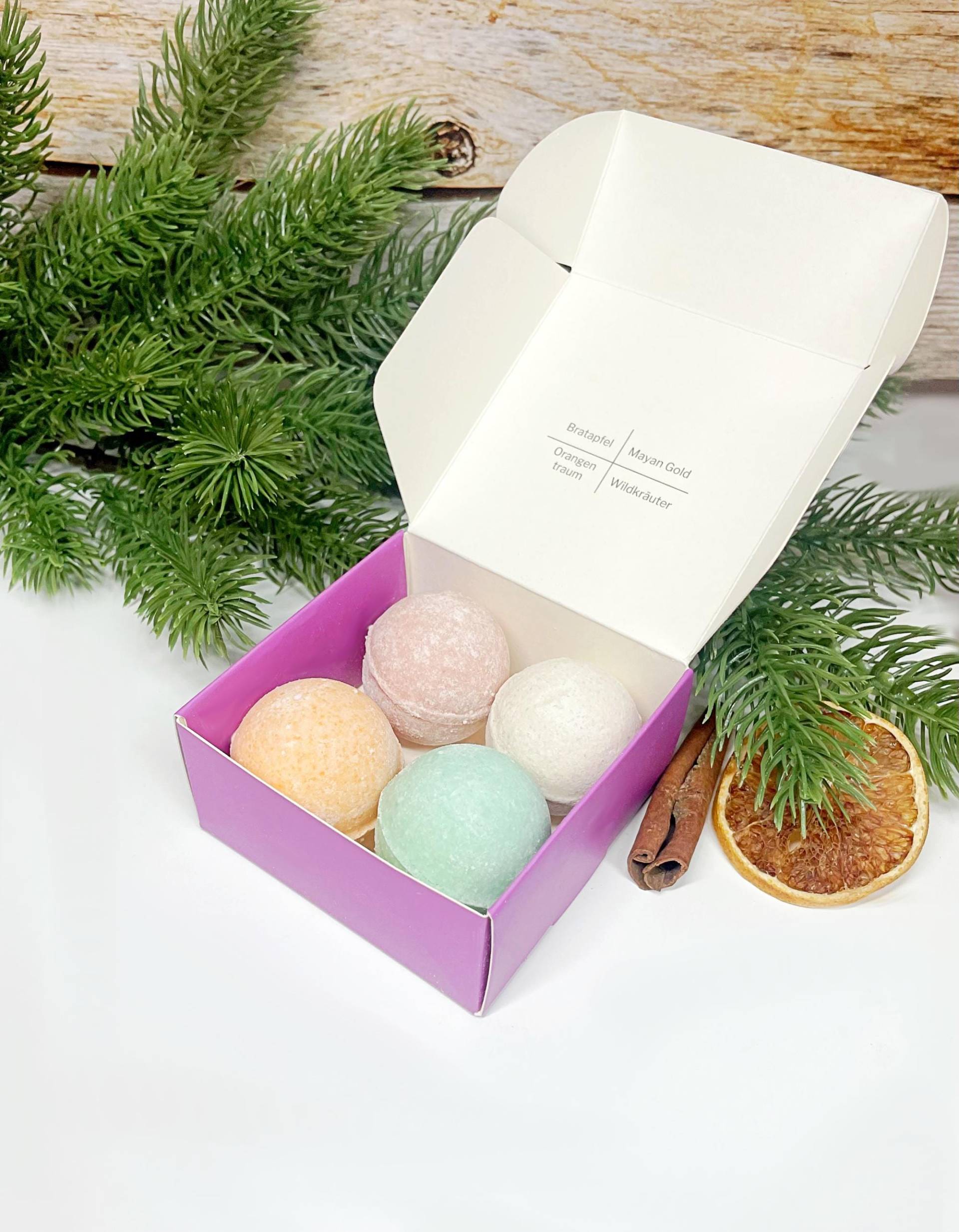 Badekugeln, 4Er Set, Winterzeit von Etsy - NatuerlichDufte