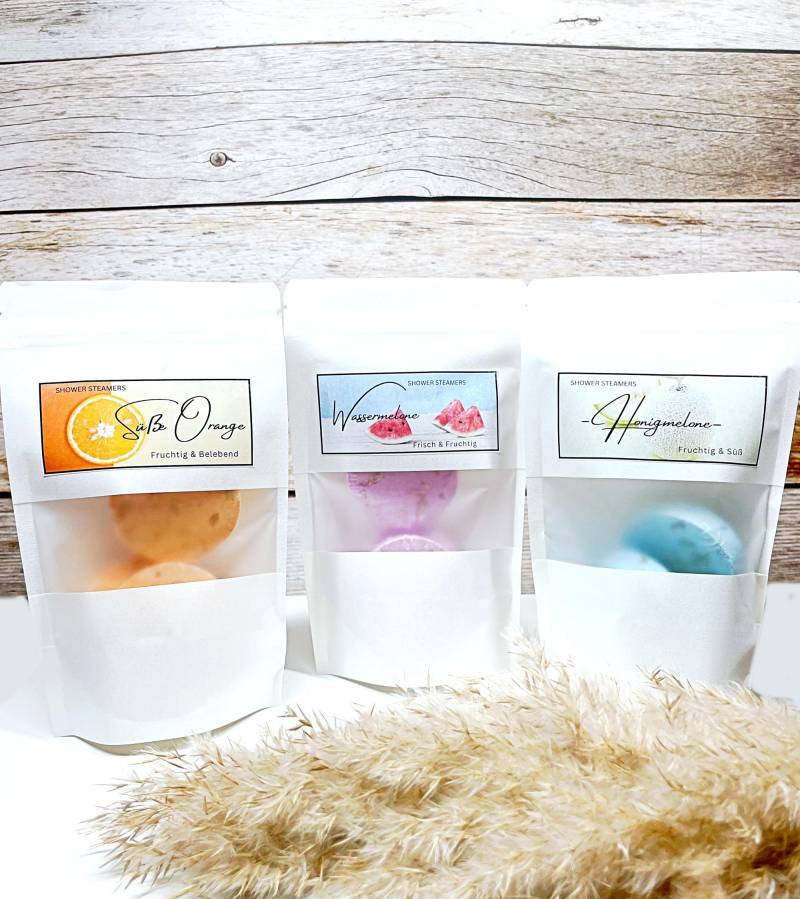 Fruchtige Shower Steamers, 3 Stück, Duftauswahl von Etsy - NatuerlichDufte