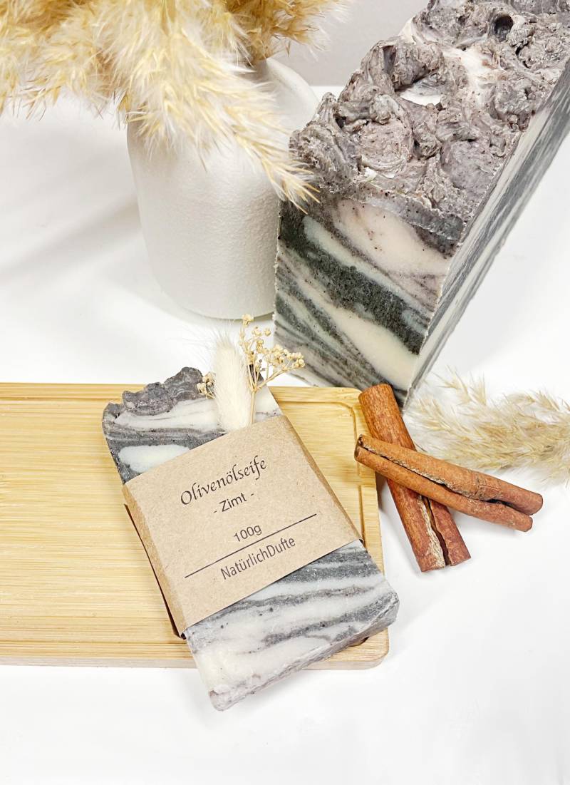 Natürliche Olivenölseife, Zimt, Vegan von Etsy - NatuerlichDufte
