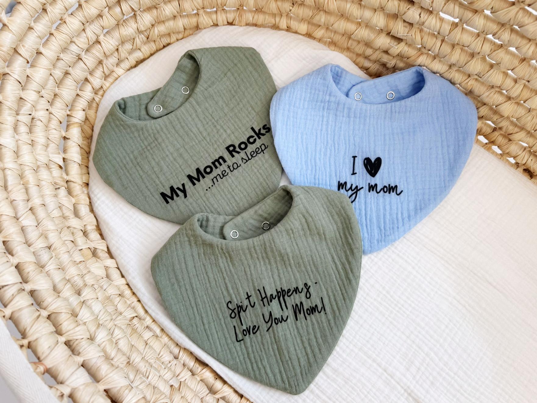 Babylätzchen Mit Benutzerdefiniertem Text, Nützliches Neues Muttergeschenk, Lustige Geschenkidee Zum Muttertag, Geschenk Für Mutter Vom Baby von Etsy - NaturalCuddles