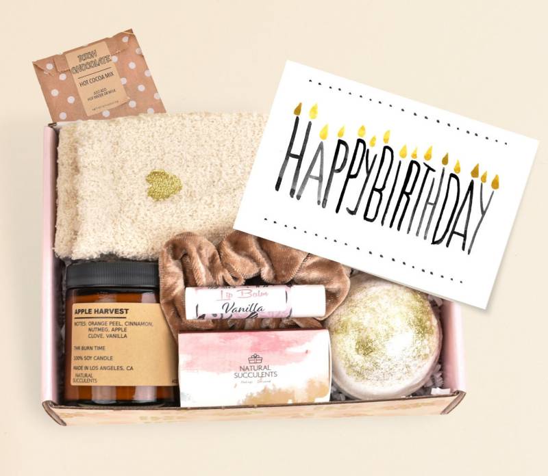 Geburtstagsgeschenk Für Frauen - Geburtstags-Care-Paket Beste Freundin Geburtstagskerze Geburtstagsbox Geburtstags-Selfcare | xac1 von Etsy - NaturalSucculents