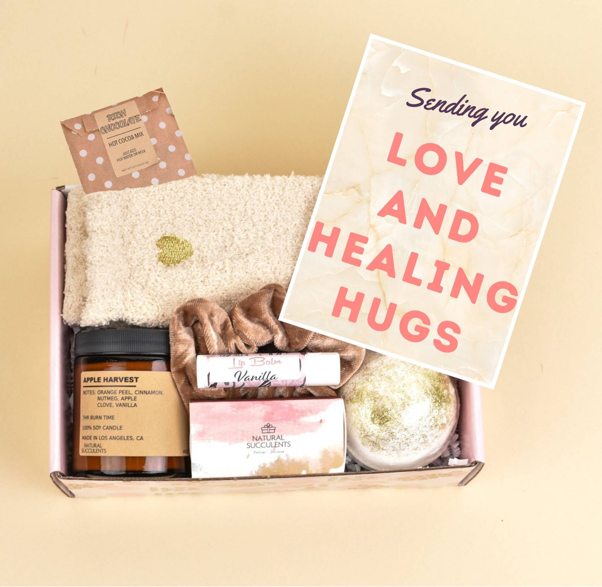 Natürliche Sukkulenten Senden Ihnen Liebe Und Heilende Umarmungen Pflegepaket - Heilende Schwingungen Gute Besserung Geschenk Für Frau von Etsy - NaturalSucculents