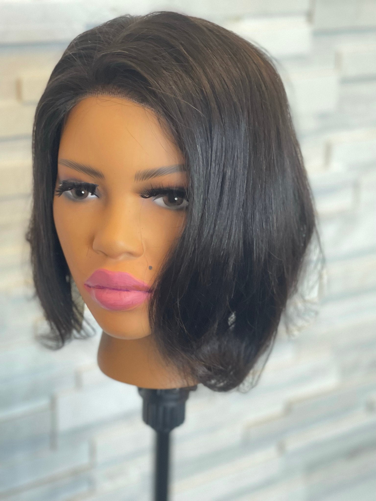 12-Zoll-Bob-Spitzenfront Echthaar-Perücke 12-Zoll-Bob-Spitzenfront Echthaar-Perücke von Etsy - Naturalgirlworld