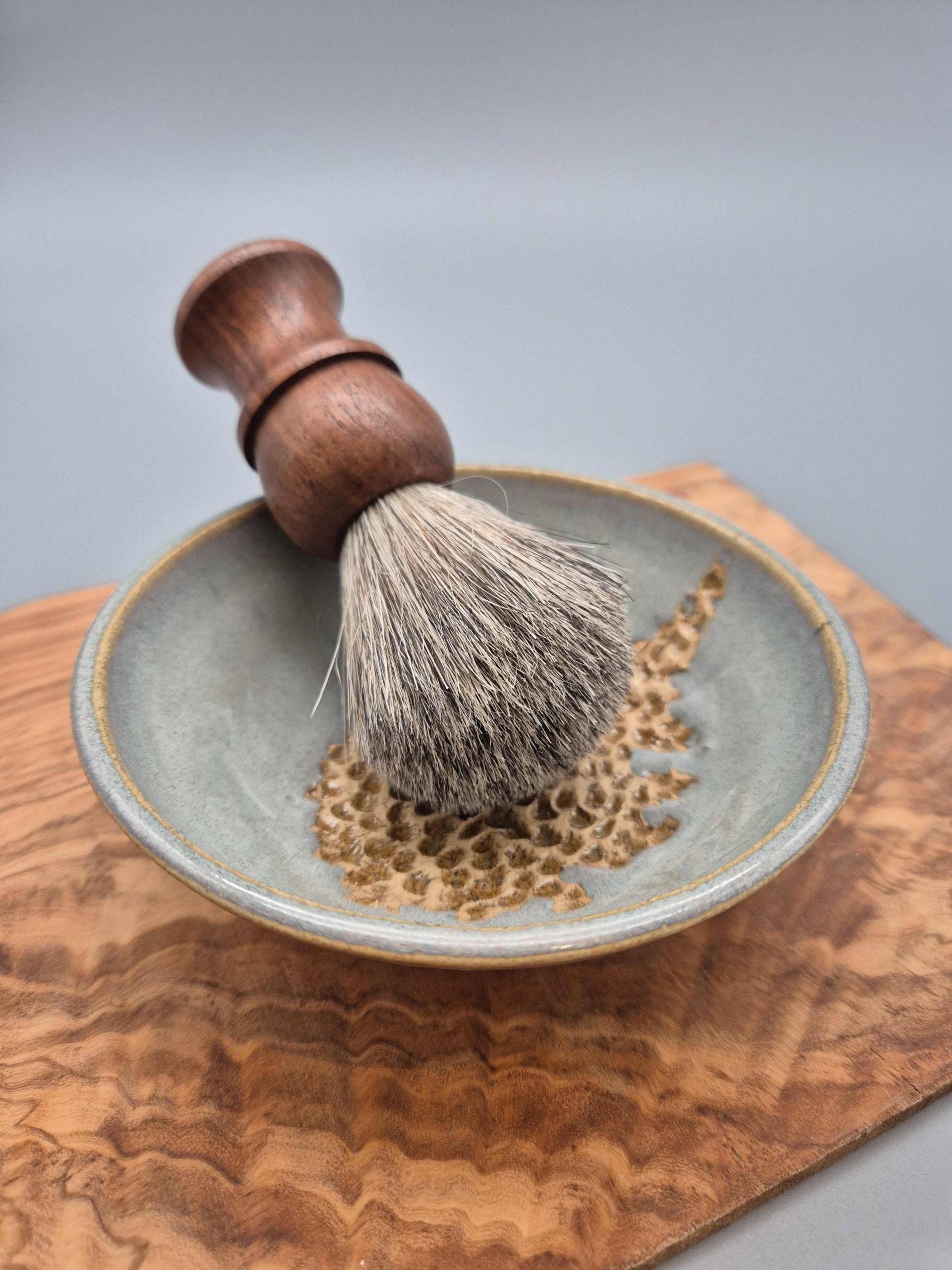 Hellgraue Rasierschale | Keramik, Als Set Mit Seife Möglich von Etsy - NatureArtBoxDE