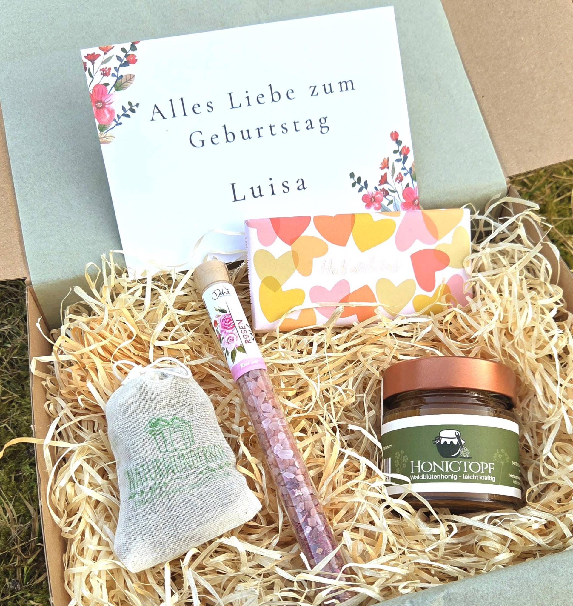 Kleines Geburtstagsgeschenk Für Sie Unter 25 Euro - Süße Geschenkbox Mit Honig & Schokolade | Kleine Aufmerksamkeit Freundin von Etsy - Naturwunderbox