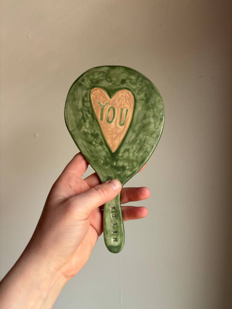 "Handspiegel "Ich Liebe Dich"." von Etsy - NeedsPottery