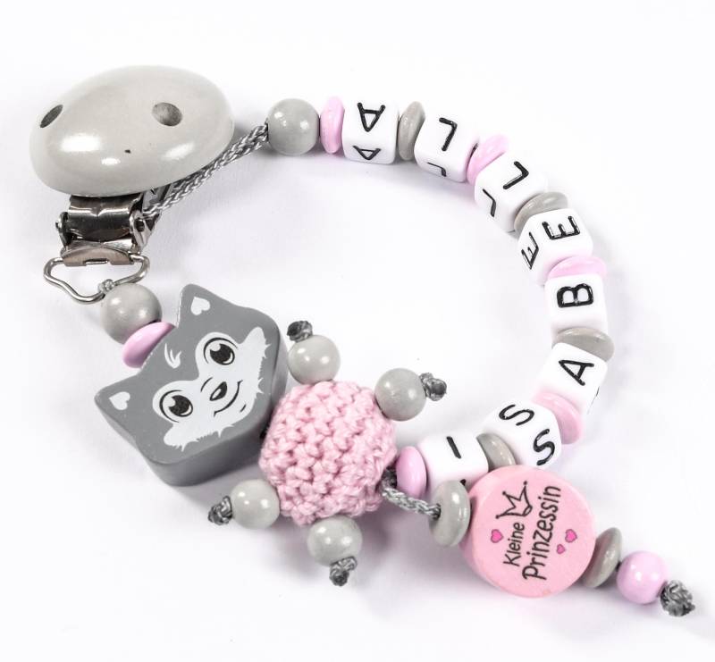 Schnullerkette Mit Namen Für Mädchen Rosa Prinzessin Geschenk Geburt Taufe Babyparty S5 von Etsy - NelinoDesign