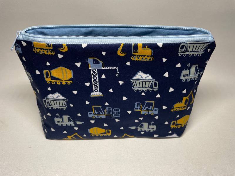 Kulturtasche Bagger Blau von Etsy - NiEmLi