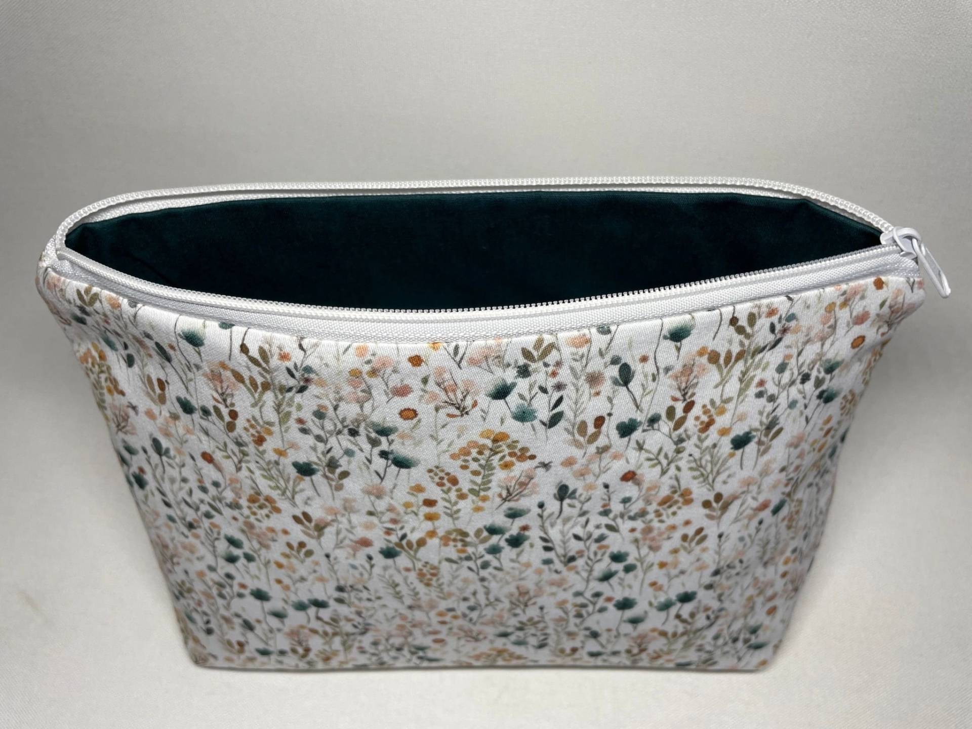 Kulturtasche Blumen Petrol Kulturtasche Blumen Petrol von Etsy - NiEmLi