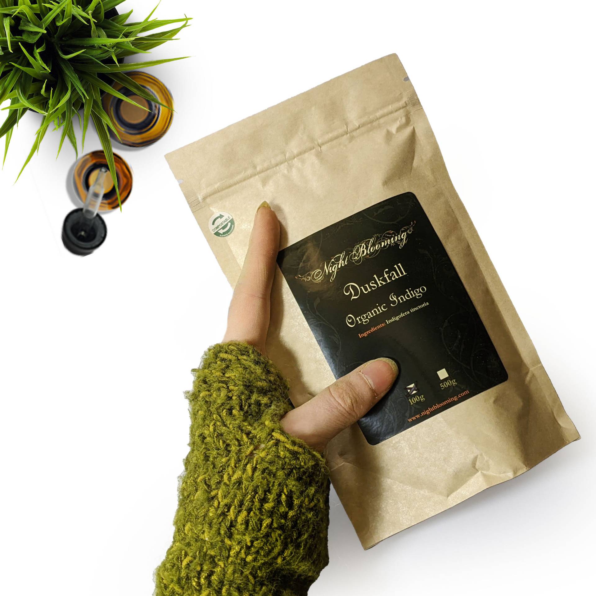 Duskfall Bio-Indigo | Indigofera Tinctoria Für Das Haar 100G von Etsy - NightBlooming