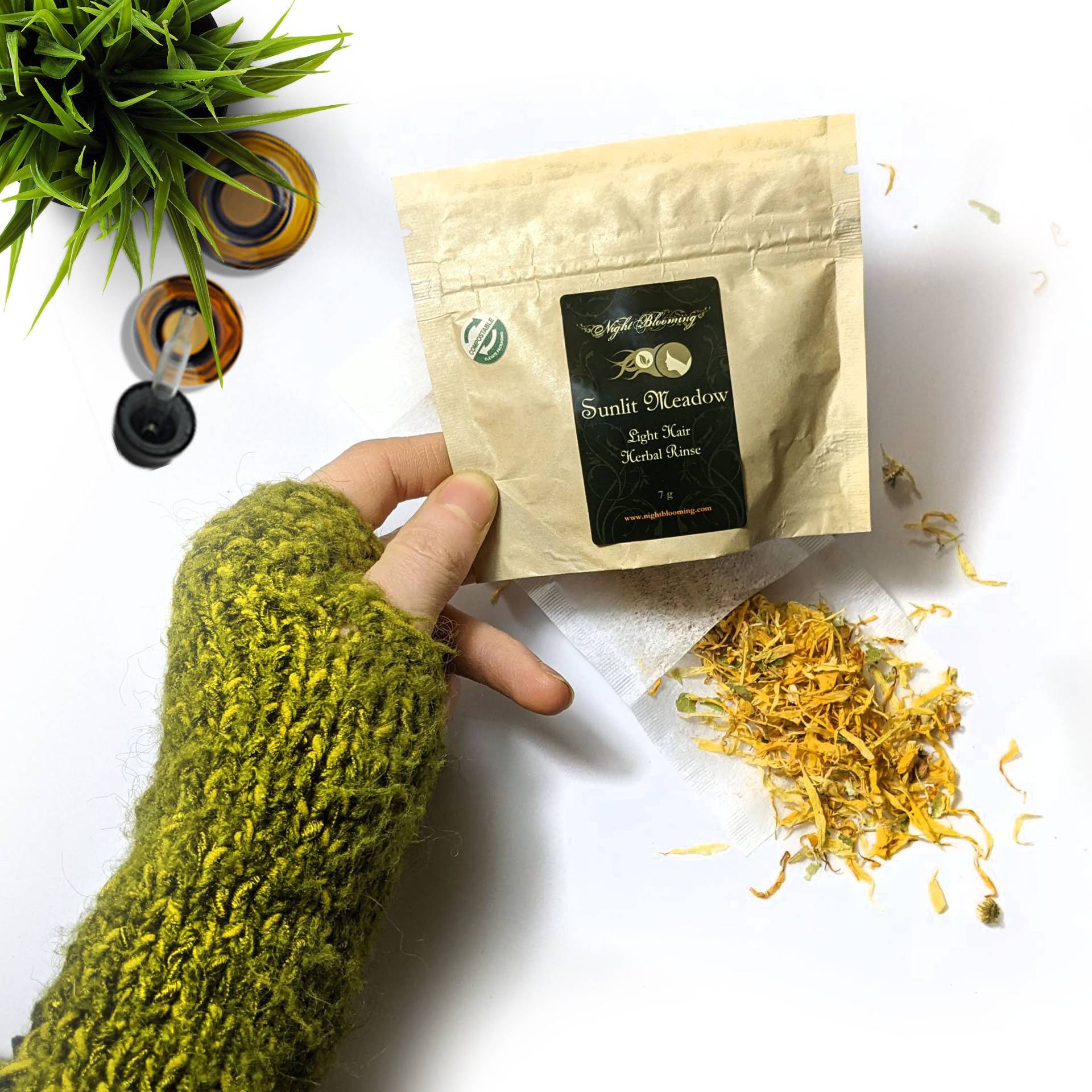 Sonnenwiese Kräuterspülung Für Helles Haar von Etsy - NightBlooming