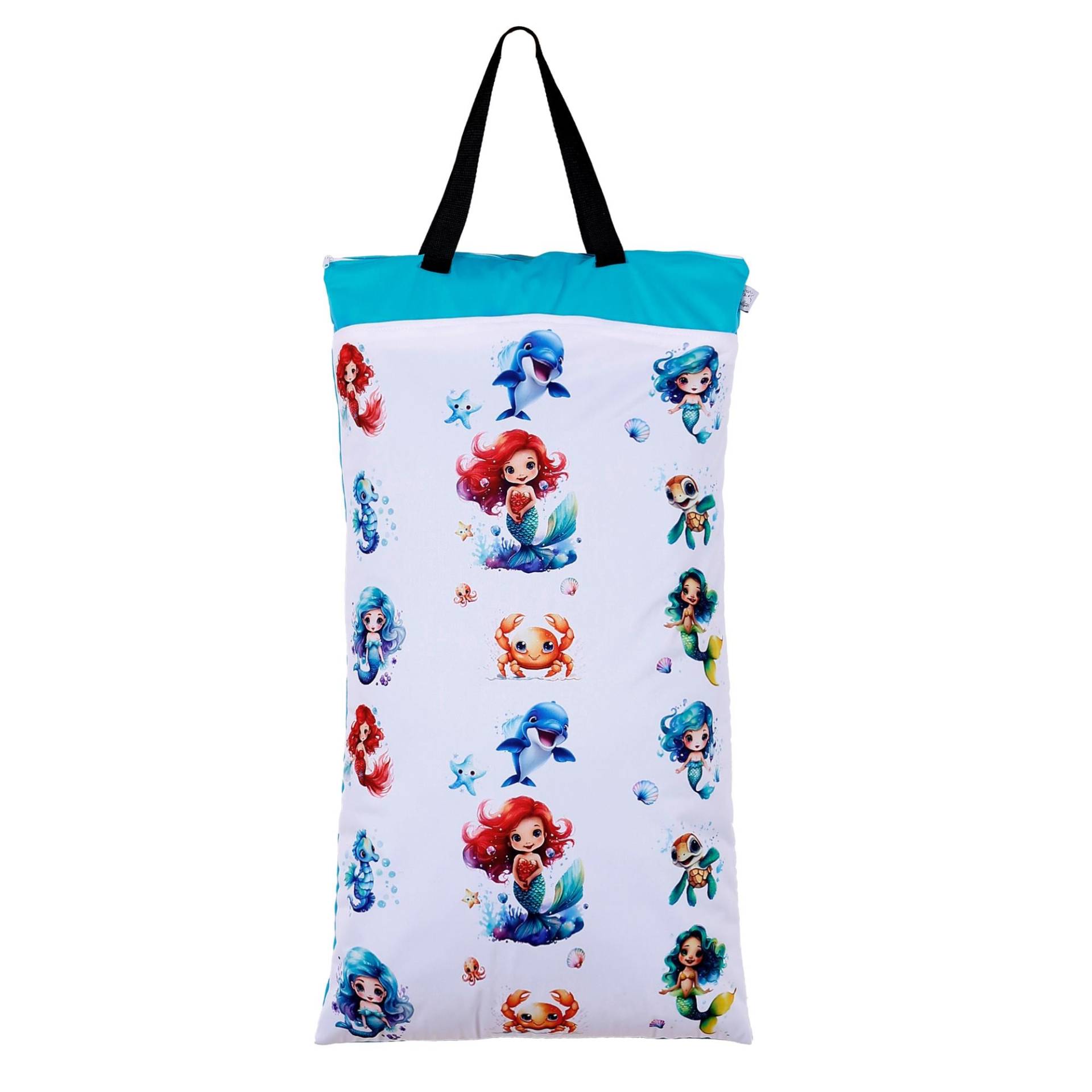 Nilpfi Xxl Wetbag "Meerjungfrau" Nasstasche Für Kita, Schwimmtasche Badesachen, Als Geschenk Baby, Kita, Kindergarten von Etsy - NilpfiKreationen