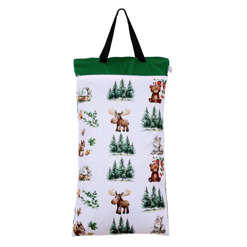 Nilpfi Xxl Wetbag "Teddy Im Wald" Nasstasche Für Kita, Schwimmtasche Badesachen, Als Geschenk Baby, Kita, Kindergarten von Etsy - NilpfiKreationen