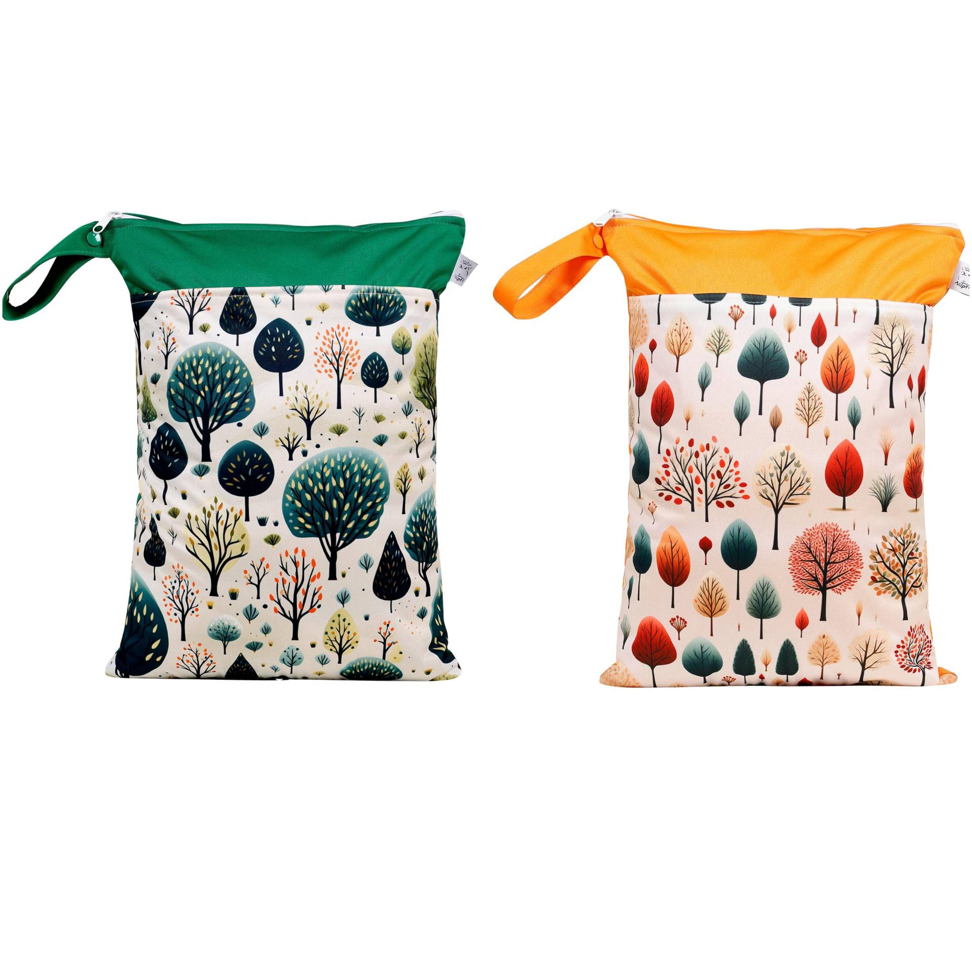 Wetbag Set Of 2 "Forest Whispers" Personalized Wet Bag Swimming Day Diaper Daycare Kindergarten Cloth von Etsy - NilpfiKreationen