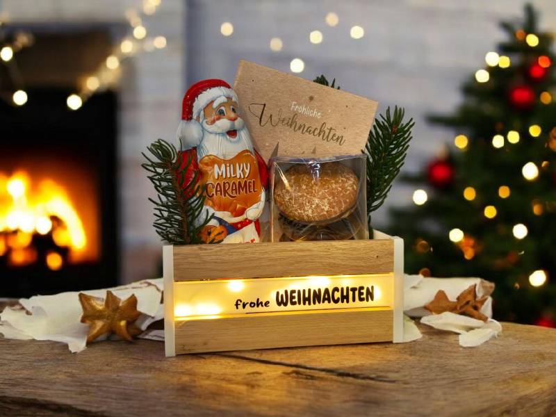 Weihnachten Geschenkkiste/Geschenkkörbchen Zum Selbst Befüllen, Holz 3D-Druck Led Lichterkette Geschenkidee Körbchen Kleinigkeit Freude Weihnachten Geschenkkiste/Geschenkkörbchen Zum Selbst Befüllen, Holz 3D-Druck Led Lichterkette Geschenkidee Körbchen Kleinigkeit Freude von Etsy - NilsundKatikreativ
