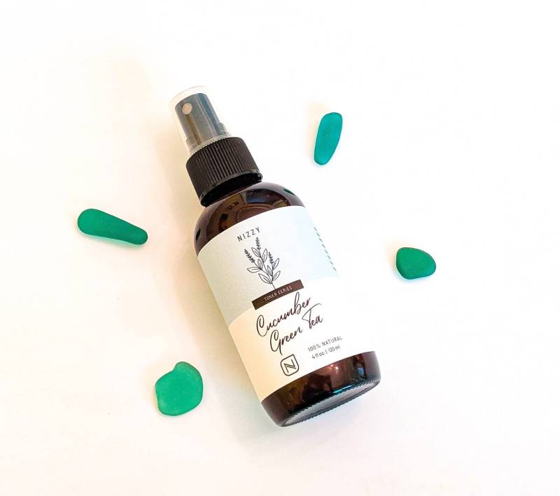 Green Tea Gesichtswasser Gurke, Niacinamid, Ohne Alkohol von Etsy - NizzyNaturals