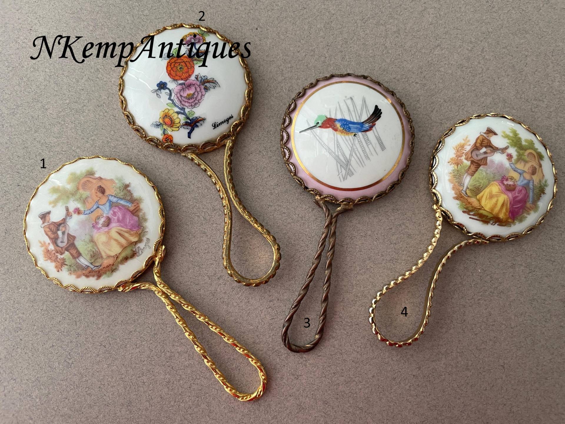 Alter Handspiegel Von Limoges Alter Handspiegel Von Limoges von Etsy - Nkempantiques