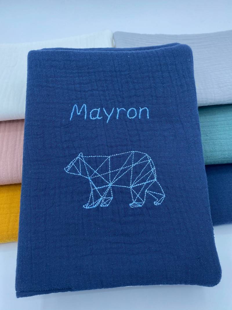 Personalisierter Bestickter Gesundheitsbucheinband Kobaltblau Personalisierter Bestickter Gesundheitsbucheinband Kobaltblau von Etsy - No17FR