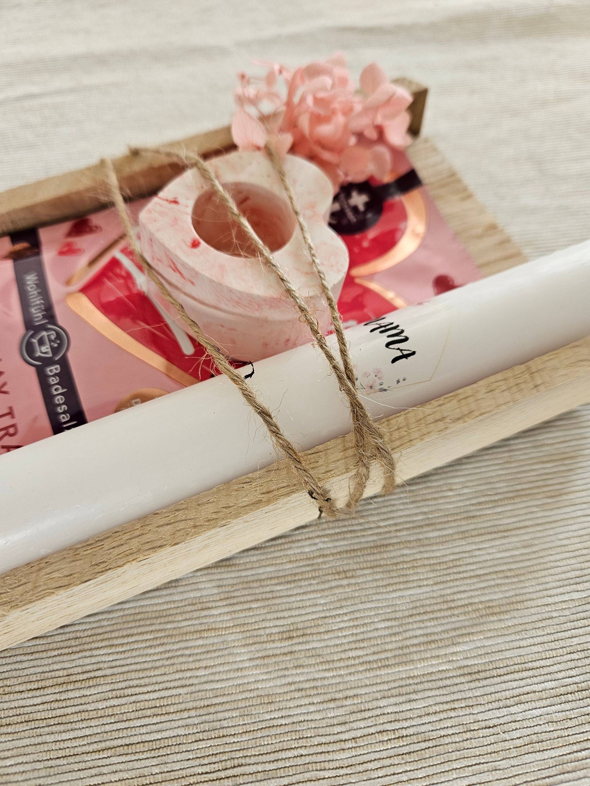 Geschenkset, Mama, Muttertag, Badesalz, Kerzenhalter von Etsy - NoLuHaDesign