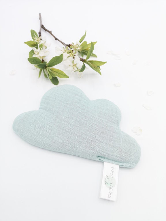 Dinkel Wärmekissen Wolke Musselin Mint | Nonikids Berlin von Etsy - NoniKidsBerlin