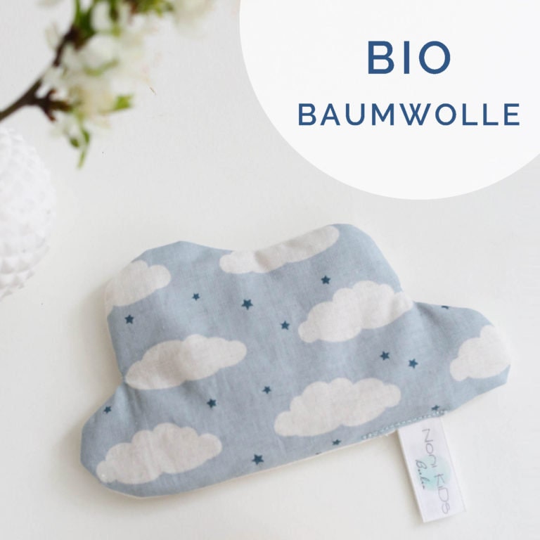 Wärmekissen Dinkel Wolken & Sterne Aus 100% Bio Baumwolle, Von Nonikids Berlin Handgemacht von Etsy - NoniKidsBerlin