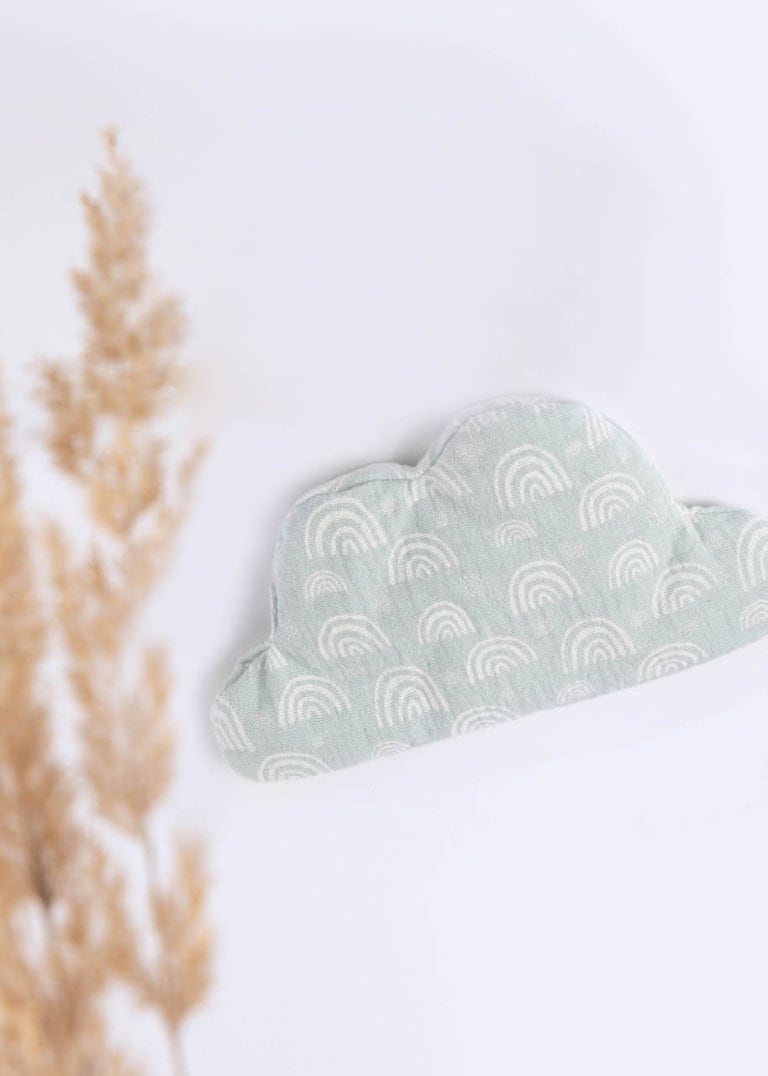 Wärmekissen Wolke Regenbogen Mint Aus Baumwolle Und Bio - Dinkel | Nonikids Berlin von Etsy - NoniKidsBerlin