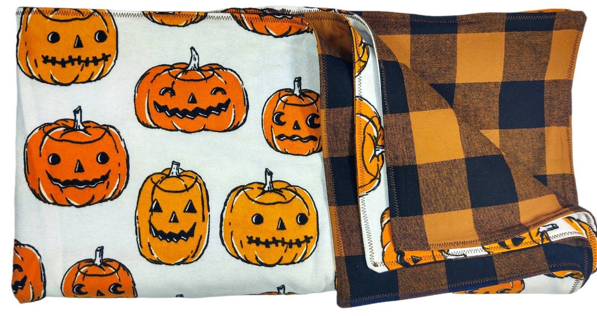 Halloween Kürbisse Decke. 40 " 40" Reversible Flanell Decken. Baby-Dusche-Geschenk. Säuglinge, Kleinkinder, Kinder von Etsy - Nonnis4Seasons