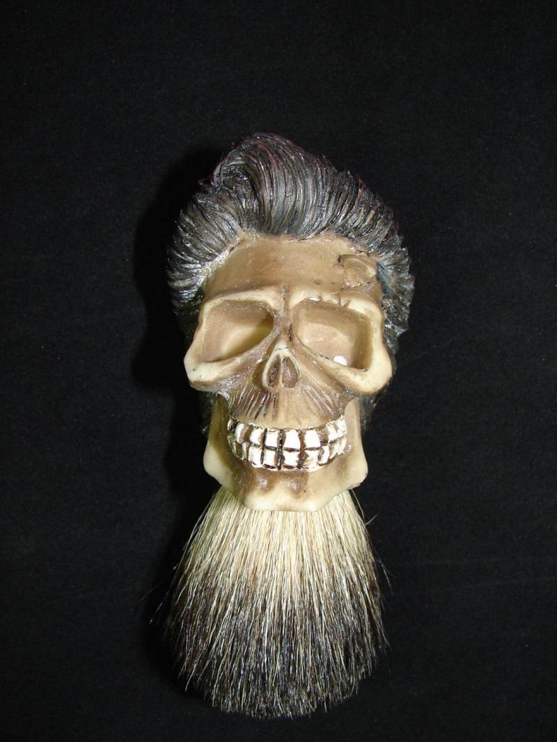 Dachshaar Benutzerdefinierte Rasierpinsel Skull Design Barber Shop Shave Neues Sammlerstück von Etsy - NorCalSpeed707